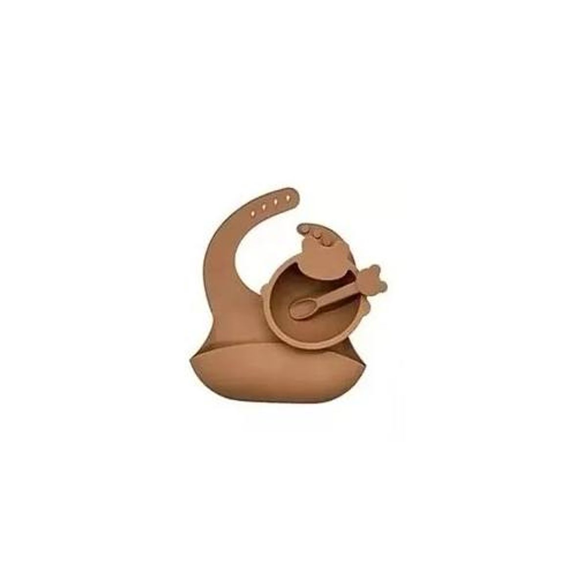 GENERICO - Set alimentación 3unds silicona bebé