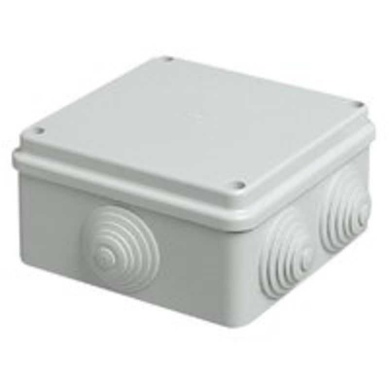VIMAR - CAJA ESTANCA CUADRADA 100x100X50mm  6 SALIDAS IP55 Vimar