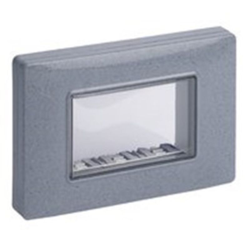 VIMAR - TAPA ISOSET IP55 3M BLANCA CTORNILLO GRIS GRANITO Vimar