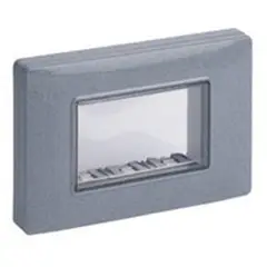 VIMAR - TAPA ISOSET IP55 3M BLANCA CTORNILLO GRIS GRANITO