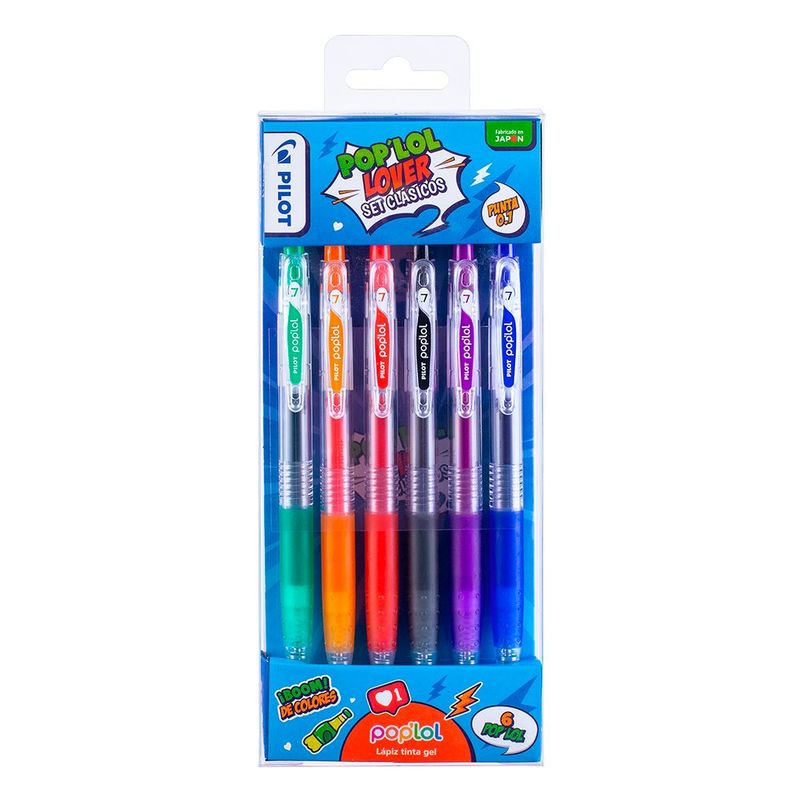 PILOT - Pop'Lol Gel Clásicos 6 Colores