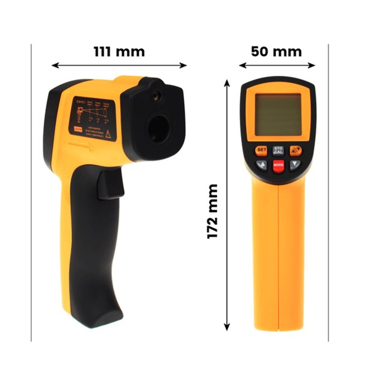 GENERICO - Termómetro Profesional Infrarrojo -30°C a 1650°C