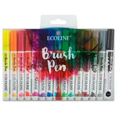 Royal Talens - Set Plumones Punta Pincel Ecoline (15 Colores)