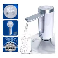 Dispensador De Agua Electrica Portatil Bomba Usb Recargable Blanco