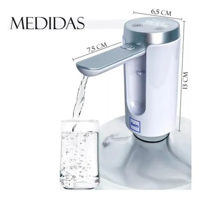 Imagen 2 del producto Dispensador De Agua Electrica Portatil Bomba Usb Recargable Blanco