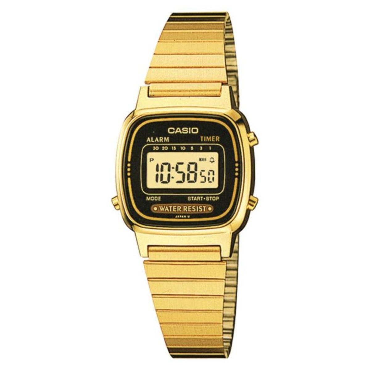 CASIO - Reloj La-670wga-1 Vintage Digital Metal - Dorado