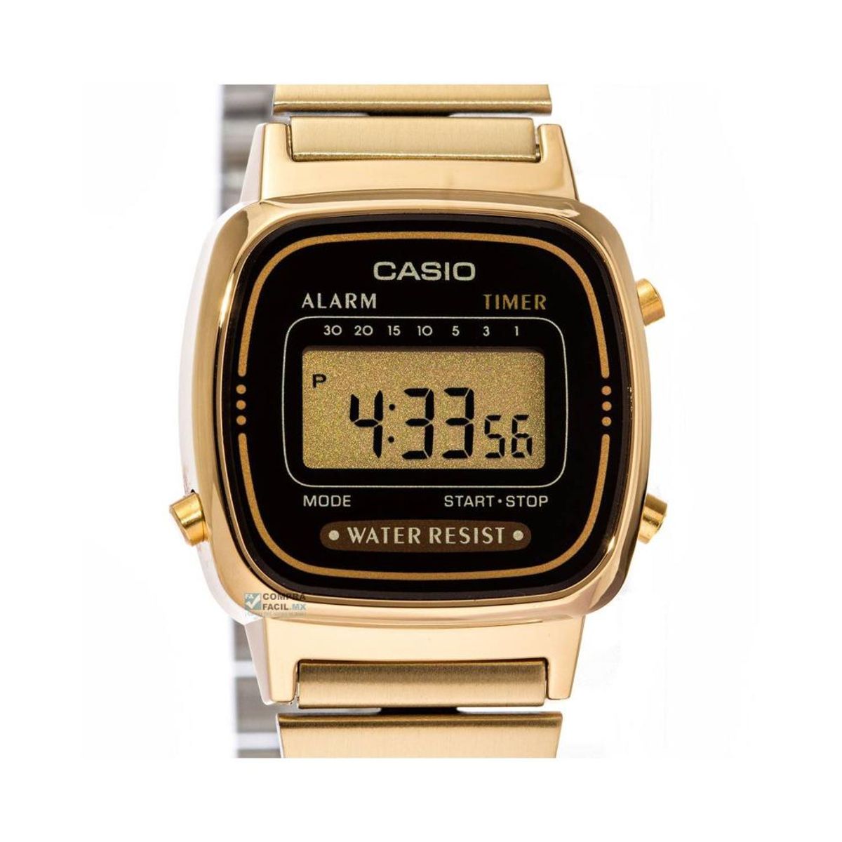 CASIO - Reloj La-670wga-1 Vintage Digital Metal - Dorado
