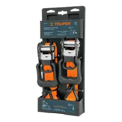 TRUPER - Eslinga Con Matraca 5 Mt X 114 Para 1000 Kg - Multicolor