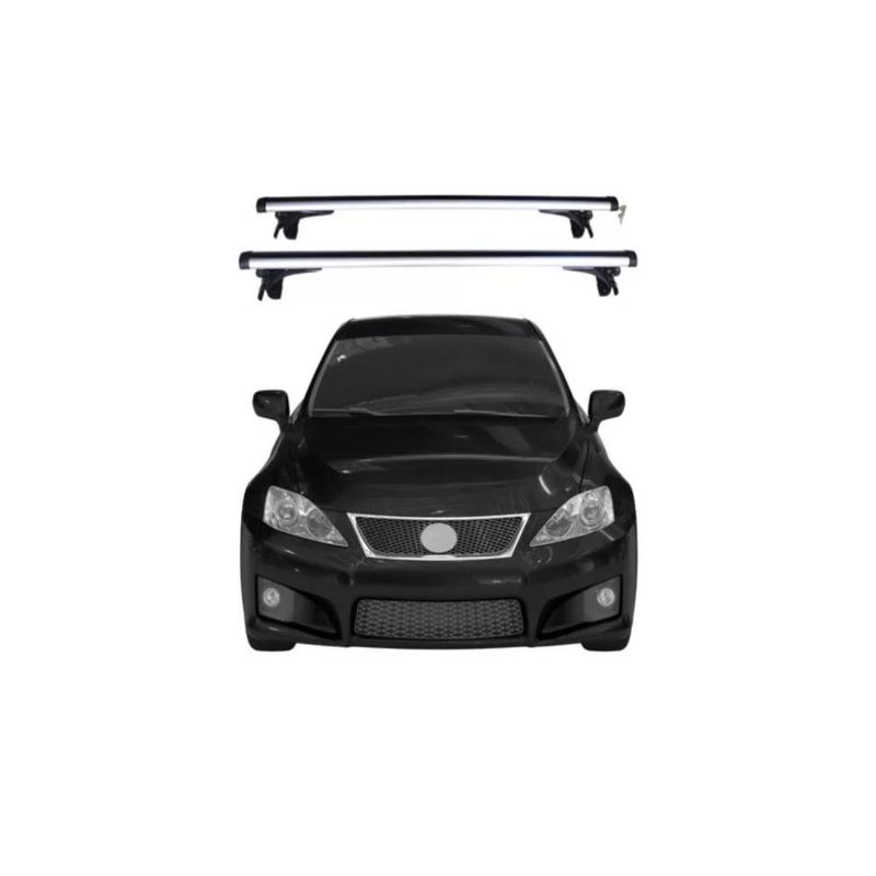 GENERICO - Barra Porta Equipaje Parrilla Auto Universal 120cm PREMIUM
