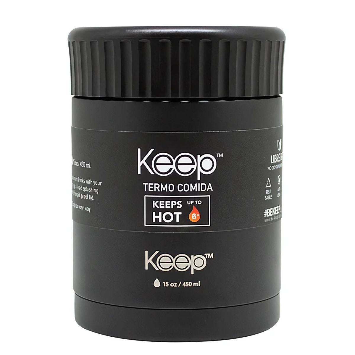 KEEP - Termo Comida Keep 450 ml Color Negro - SC