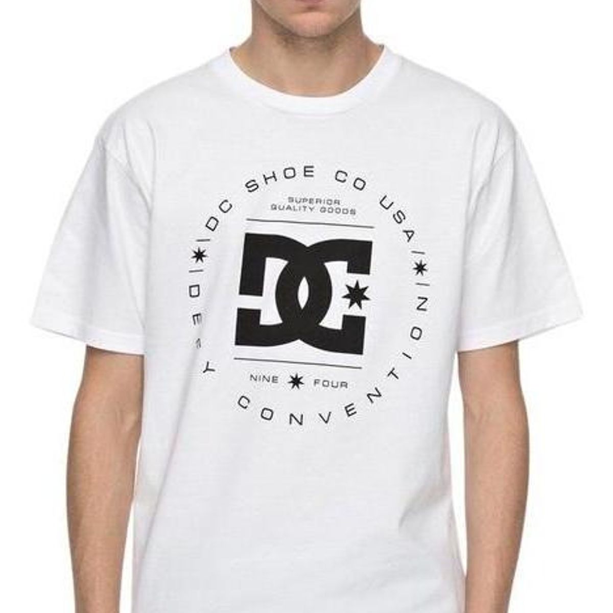 DC SHOES - Polera Hombre Rebuilt 2 Blanco DC
