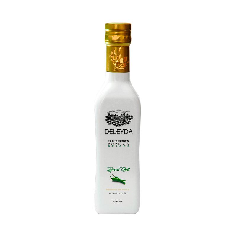 DELEYDA - Aceite de Oliva Premium Ají Verde 250 ml Deleyda