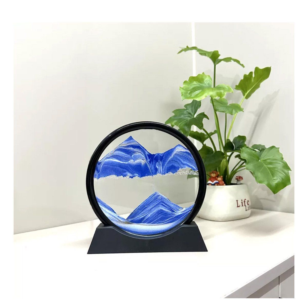 GENERICO - 3d Reloj De Reloj De Arena Paisaje Natural Fluyendo  COLOR  Azul