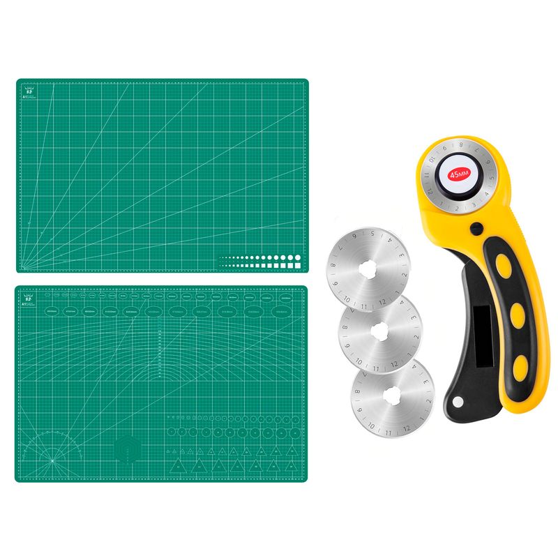 RD - Base Tabla Corte A1 60x90cm + Cutter Rotativo+3 Cuchillas V