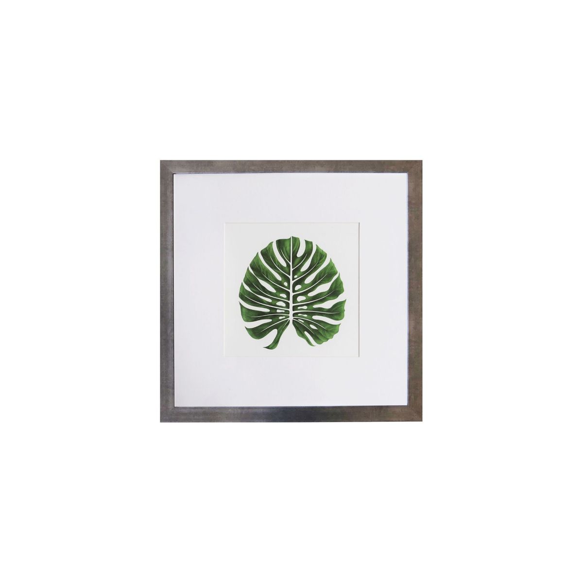 RONDA - Cuadro de 1 hoja verde 50x50
