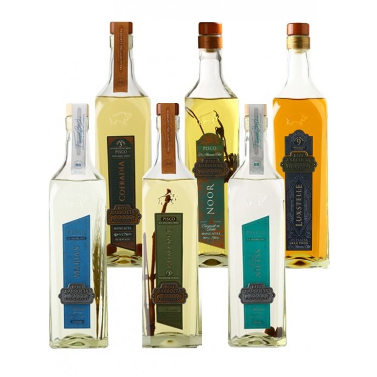 BOU - Pack  6 Piscos Bou Barroeta Premium