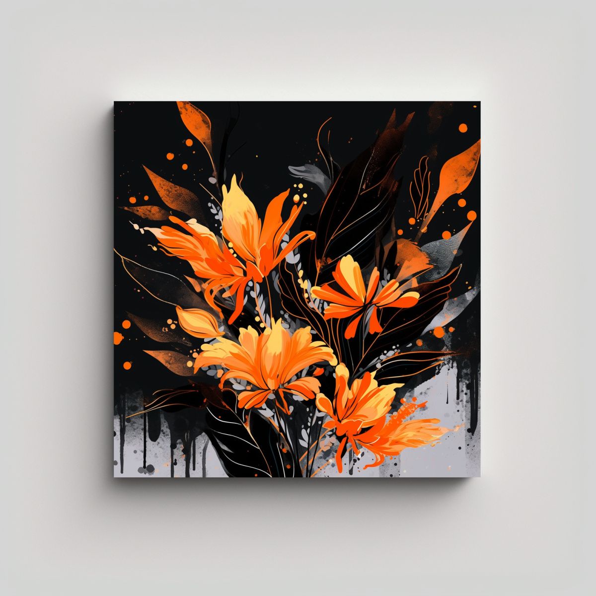 GENERICO - Pinturas Decorativas En Estilo Neonoir Ambiente 70x70 Cm