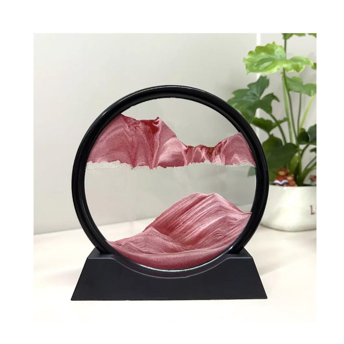 GENERICO - 3d Reloj De Reloj De Arena Paisaje Natural Fluyendo  COLOR  Rojo