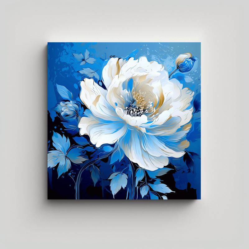 GENERICO - Pinturas Decorativas Estilo Neonoir En Blanco Y 80x80 Cm