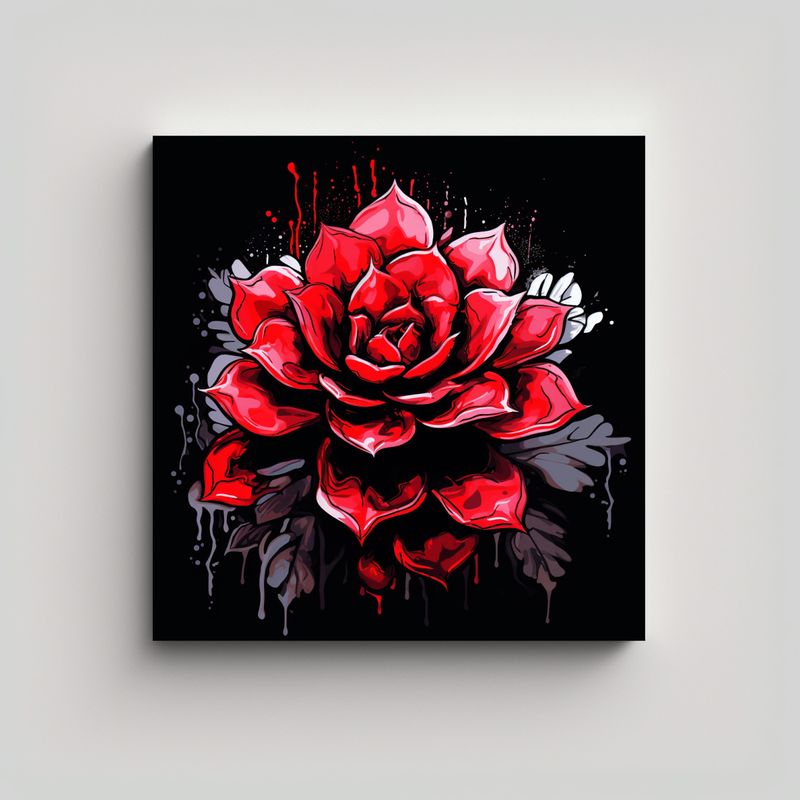 GENERICO - Cuadros Decorativos De Plantas Suculentas En 90x90 Cm