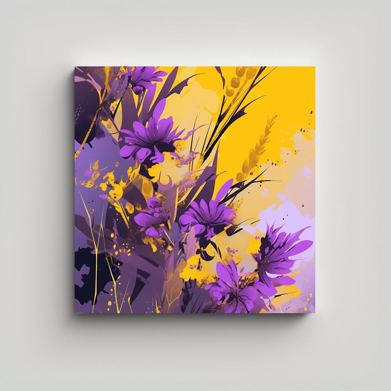 GENERICO - Cuadro De Tela Fotográfica Simétrico En 80x80 Cm