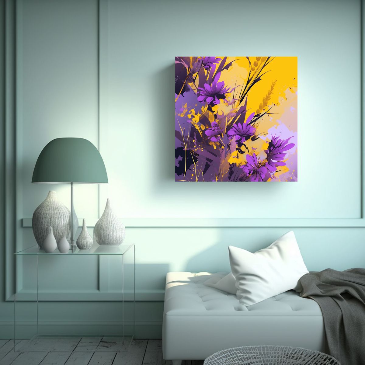 GENERICO - Cuadro De Tela Fotográfica Simétrico En 60x60 Cm