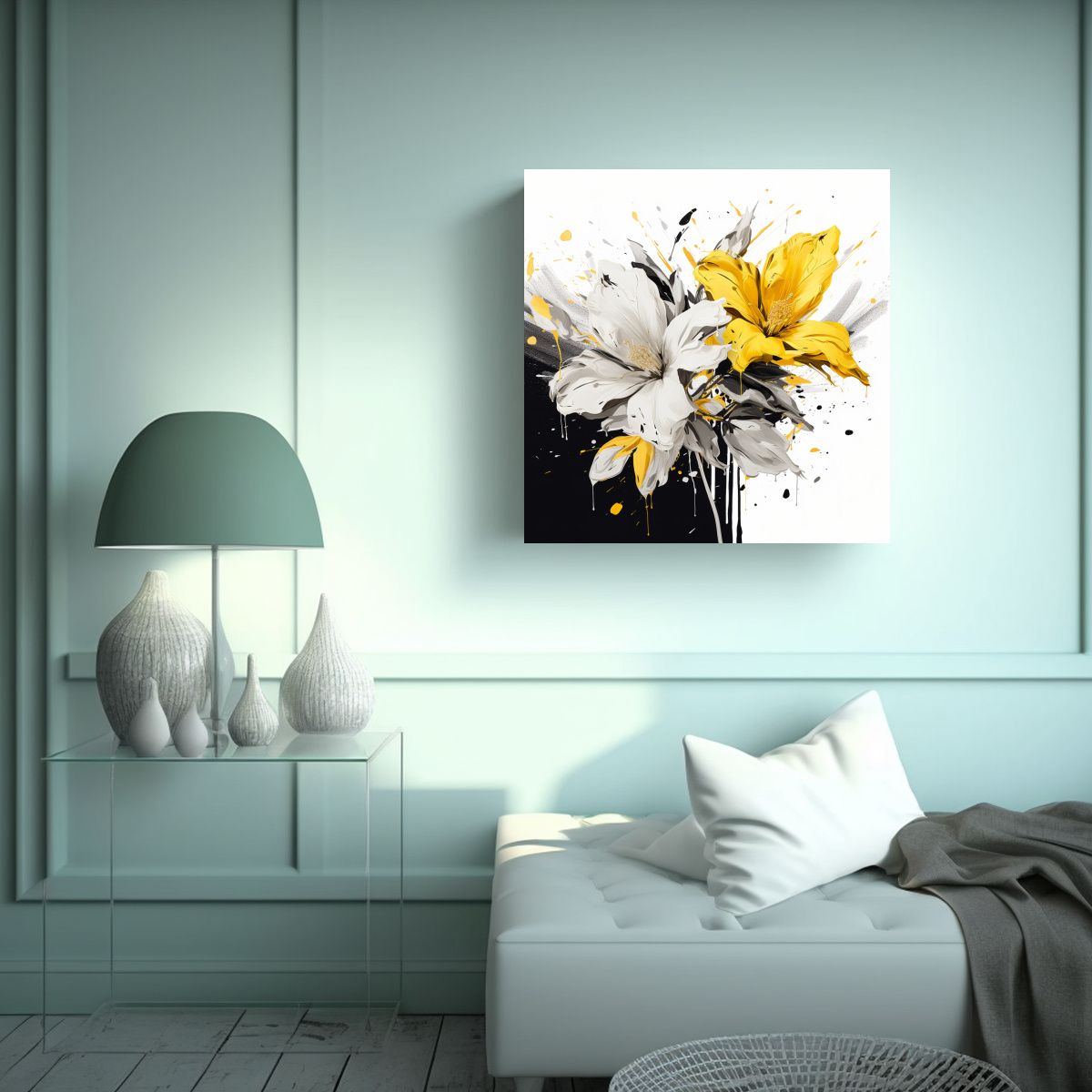 GENERICO - Pinturas De Decoración Vintage En Estilo Neonoir 90x90 Cm