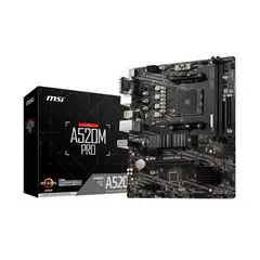MSI - Placa Madre A520M PRO AMD A520 AM4 DDR4mATX Dual