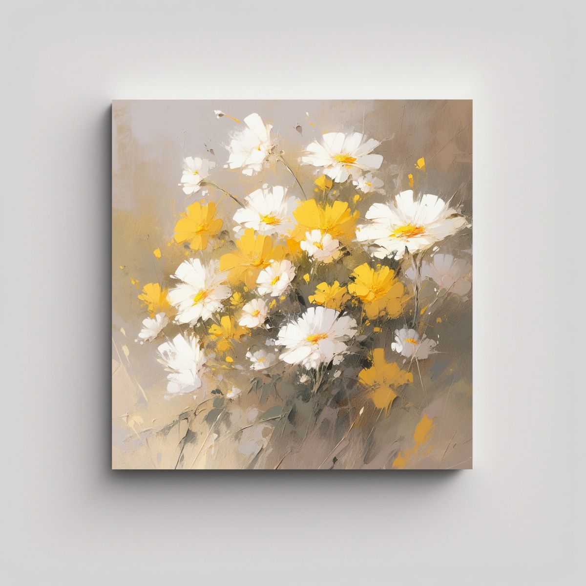 GENERICO - Tela En Bastidor Creativa Simétrica Pintura De 90x90 Cm