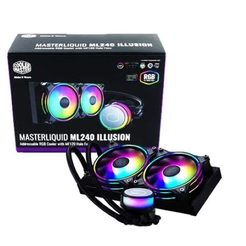 COOLER MASTER - Water Cooling CPU - Cooler Master MasterLiquid ML240 Illusion - 120 mm