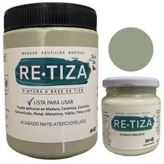 RETIZA - KILO PINTURA VERDE OLIVA + ACABADO 240ML