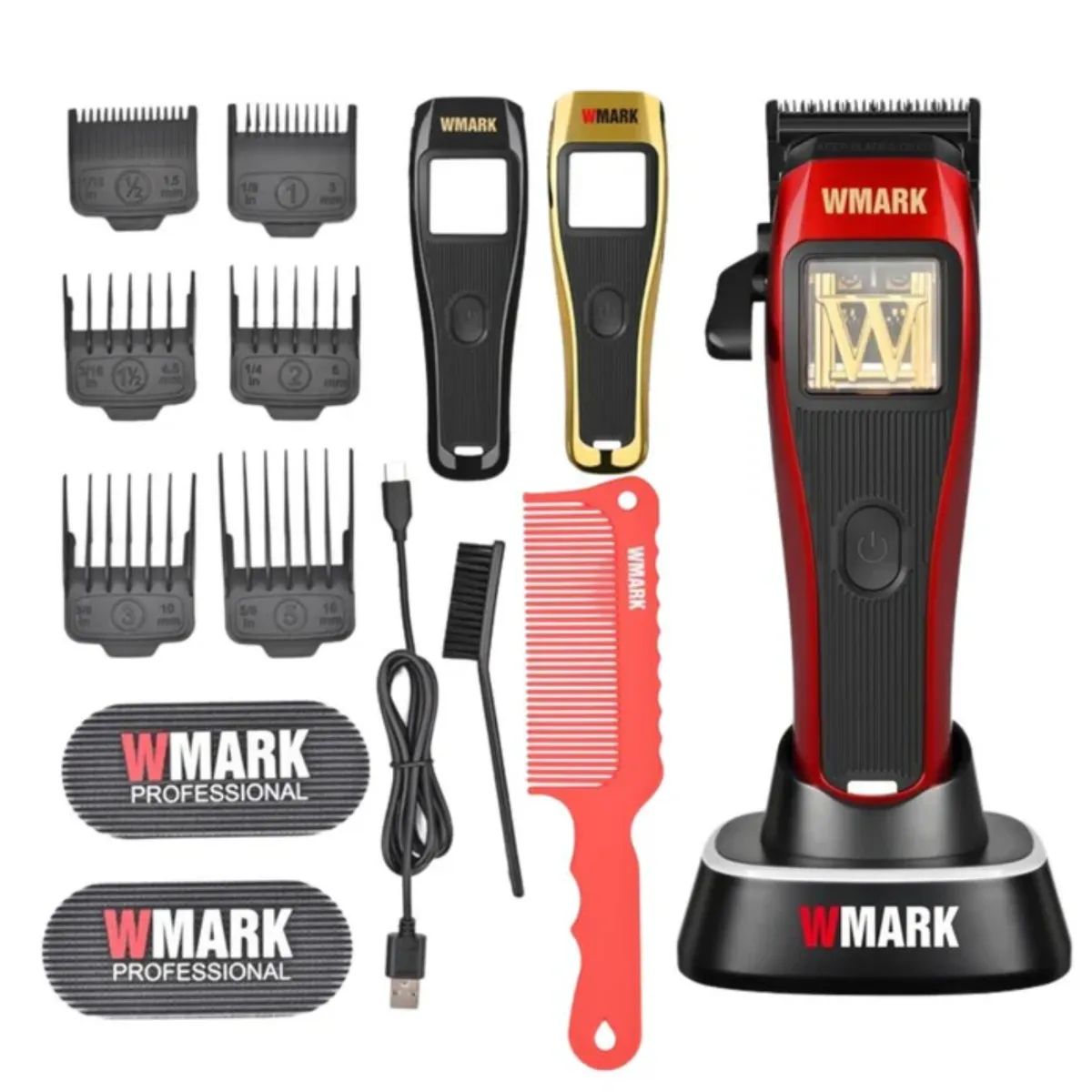 WMARK - Wmark Barber Combo Profesional Ngx1 Clipper Y Trimmer NGXT1 10000 RPM