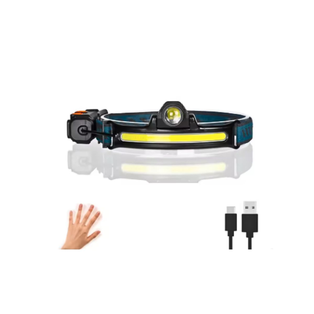 GENERICO - Linterna Frontal Led Minero Recargable 5000lum Cintillo