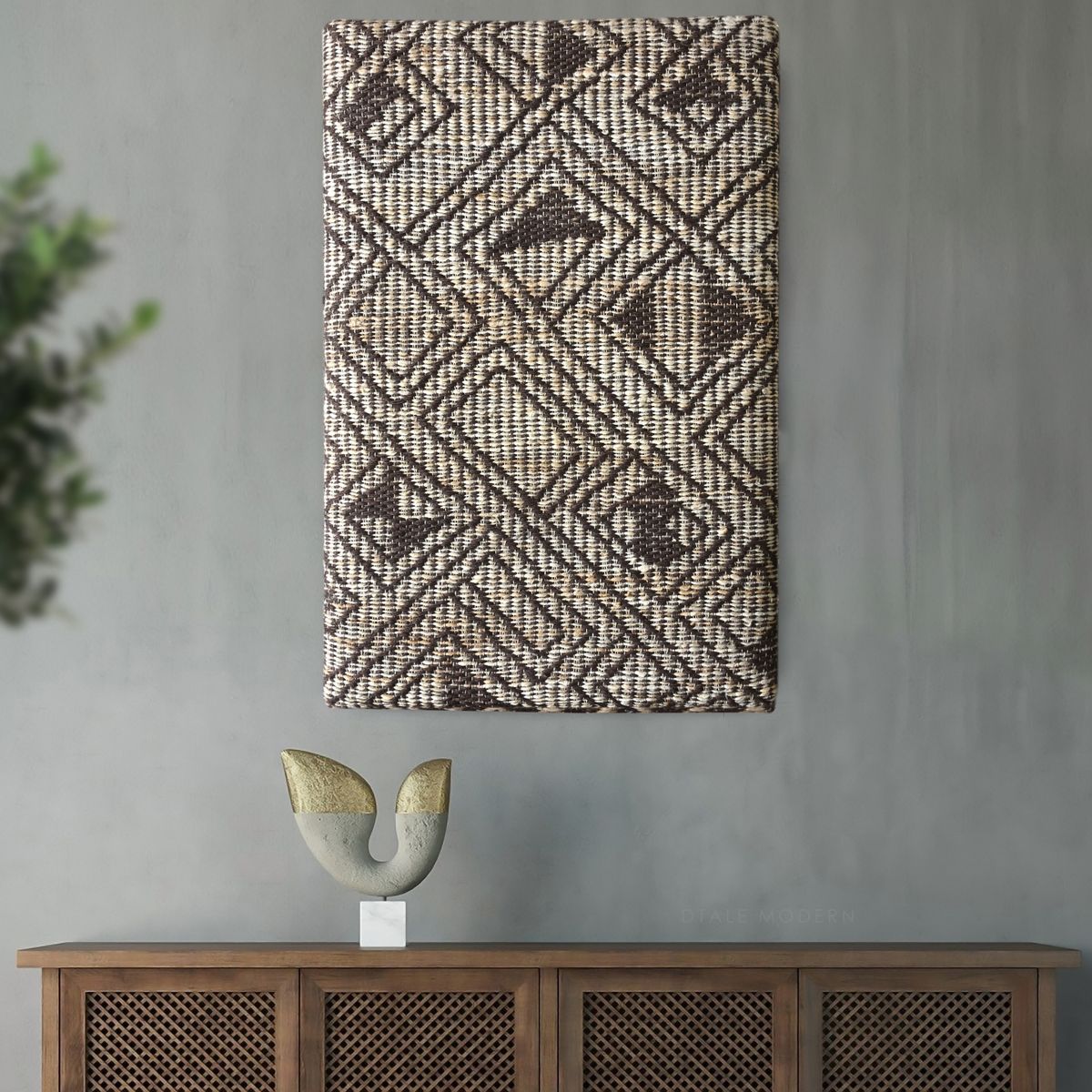 GENERICO - Cuadro Decorativo de Yute - Algodón 60x90 cm Jacoca