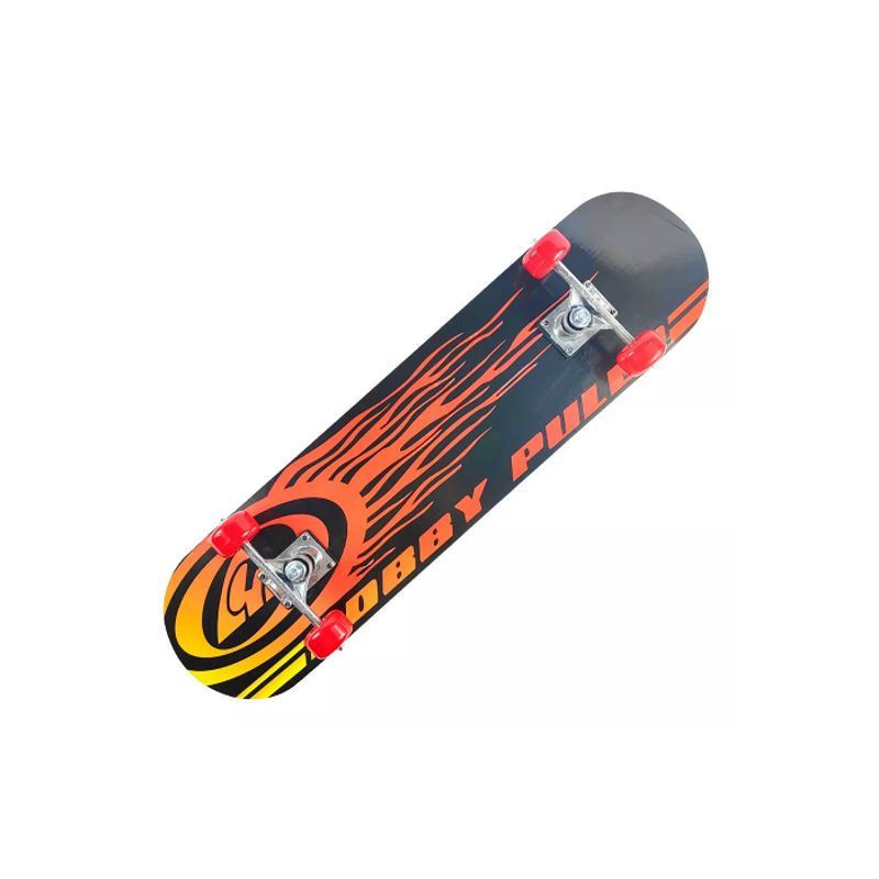 GENERICO - Tabla skate madera fuego 7 láminas 32 negro