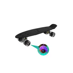 GENERICO - Skate Penny patineta ruedas LED niños negro