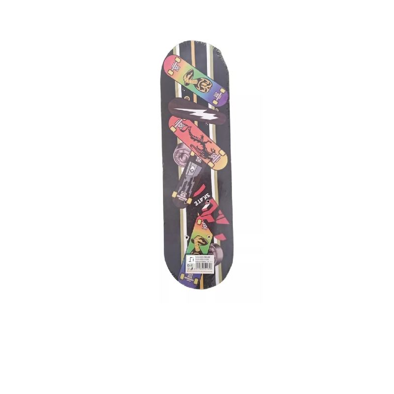 GENERICO - Tabla skate patineta niño unisex 70cm negro