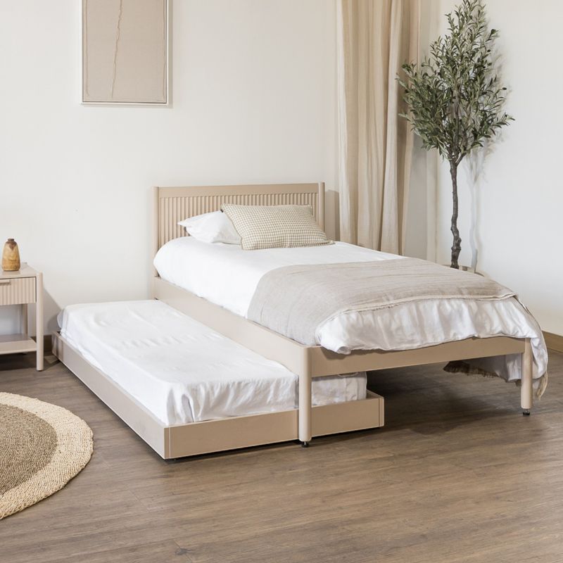 AMOBLE - Cama Nido Leo Greige Amoblé.