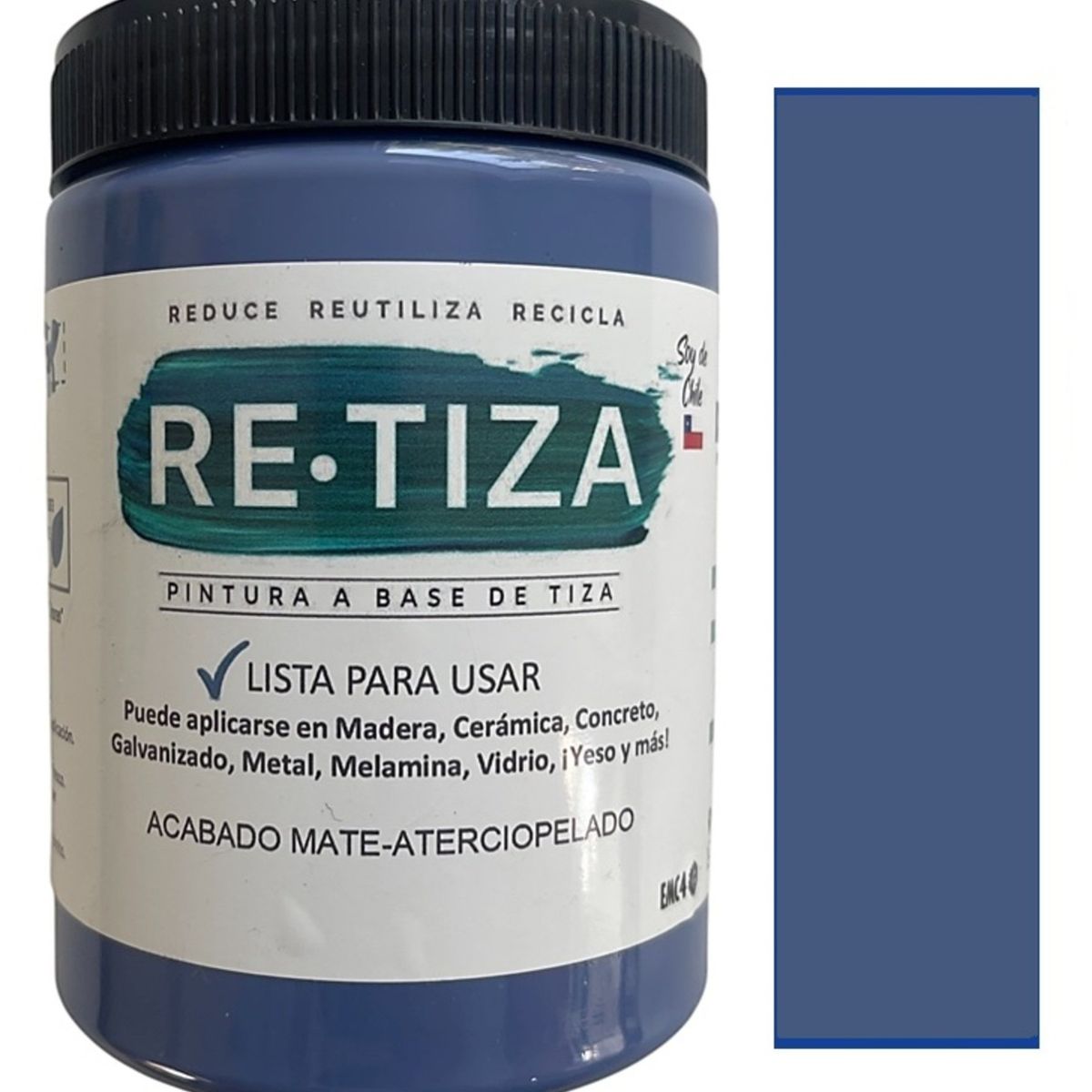 RETIZA - AZUL COUNTRY 1 kilo. Pintura Tizada/Vintage base agua mate