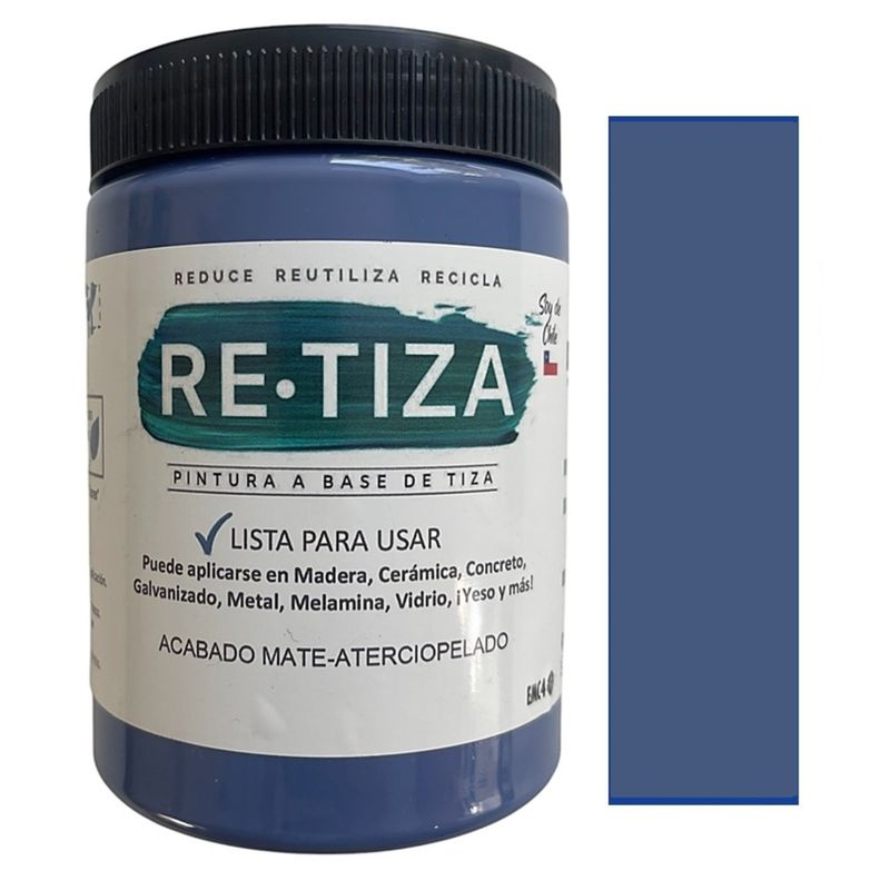 RETIZA - AZUL COUNTRY 1 kilo. Pintura Tizada/Vintage base agua mate