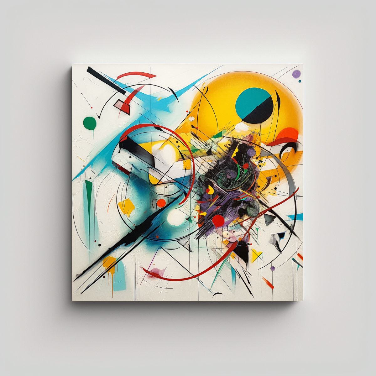 GENERICO - Pintura Al óleo Moderna Original De Darby Para 50x50 Cm