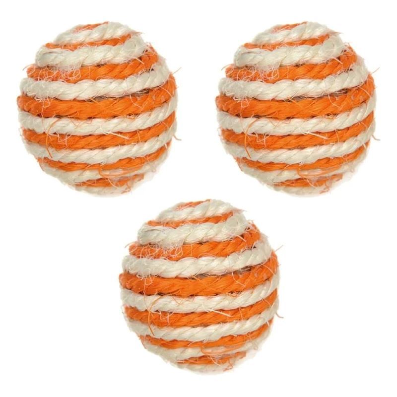 METALFER - Pelota Para Rascar Gatos Juguete Ecológico