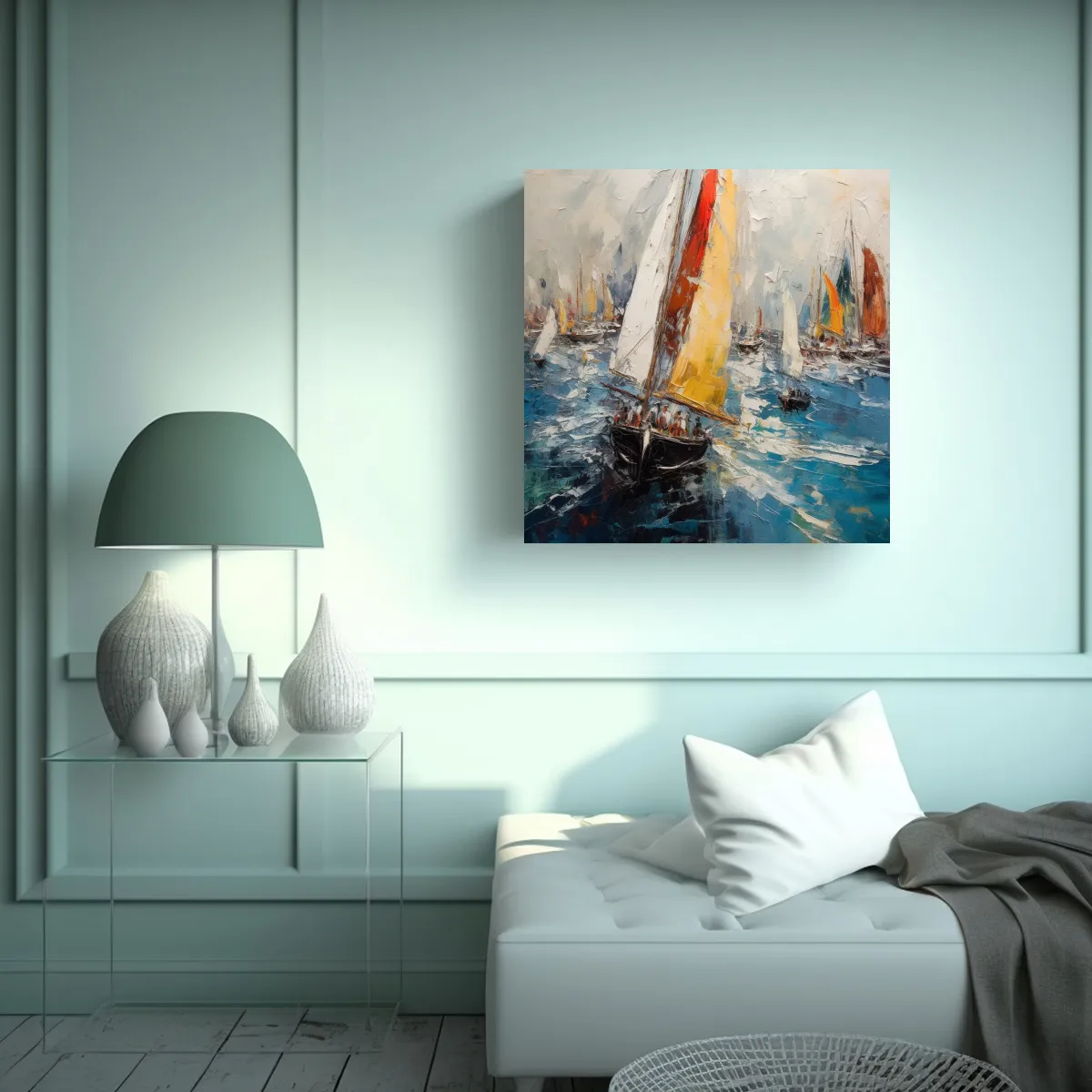GENERICO - Pintura En Bastidor De Estilo Neoexpresionismo 50x50 Cm