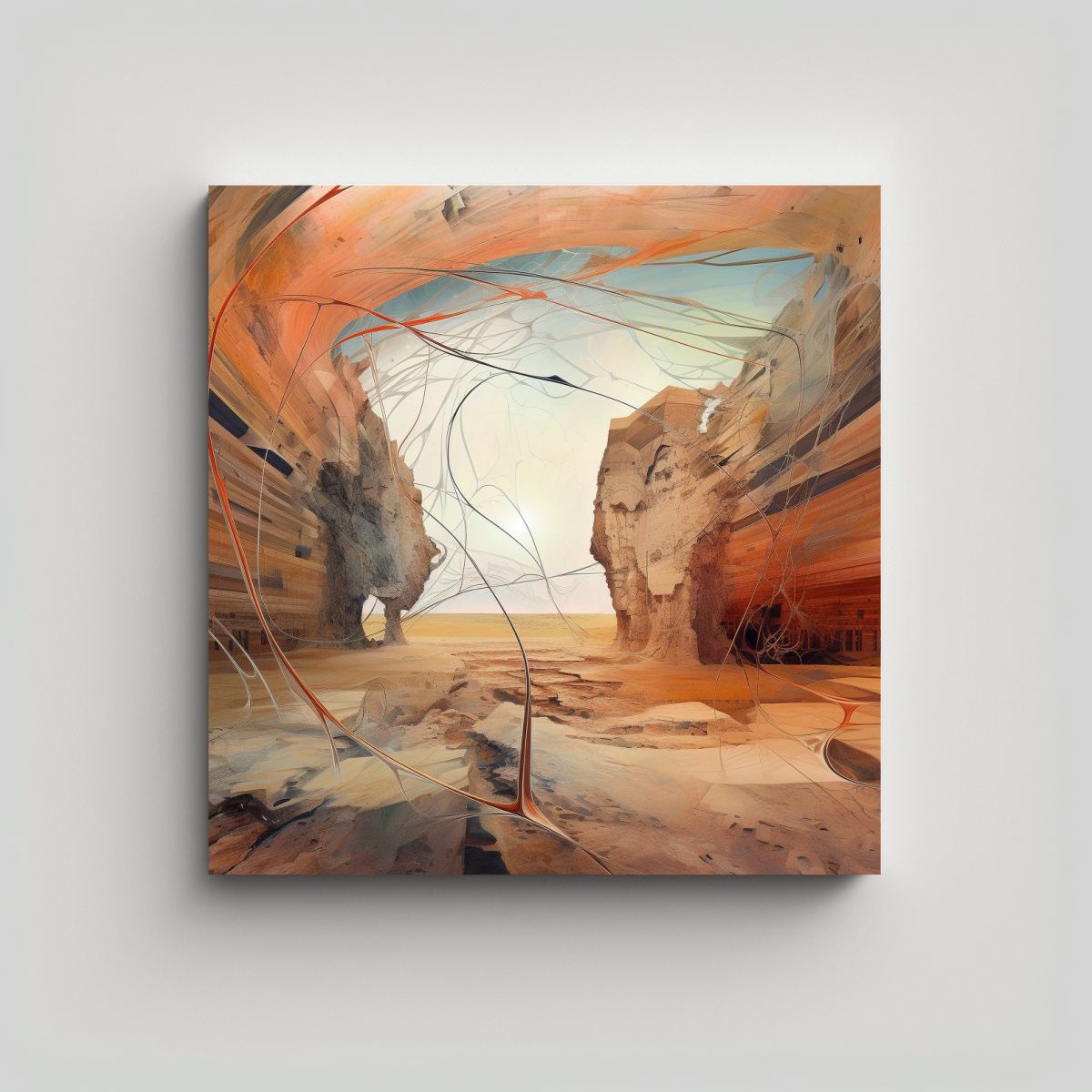 GENERICO - Efecto Abstracto De Conocimiento En Decoración 80x80 Cm