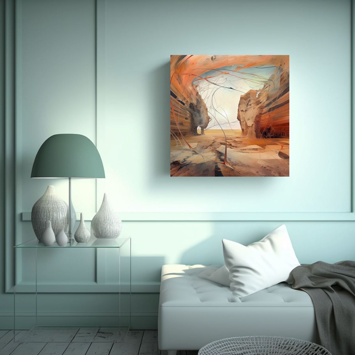 GENERICO - Efecto Abstracto De Conocimiento En Decoración 80x80 Cm