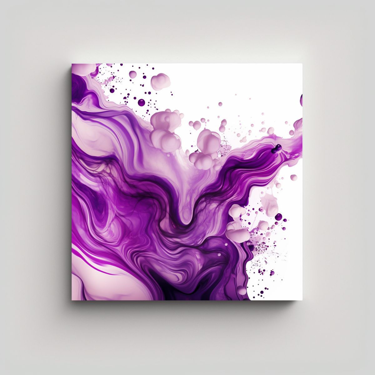 GENERICO - Pintura De Pared Vintage Elegantes Tonos Morados 90x90 Cm