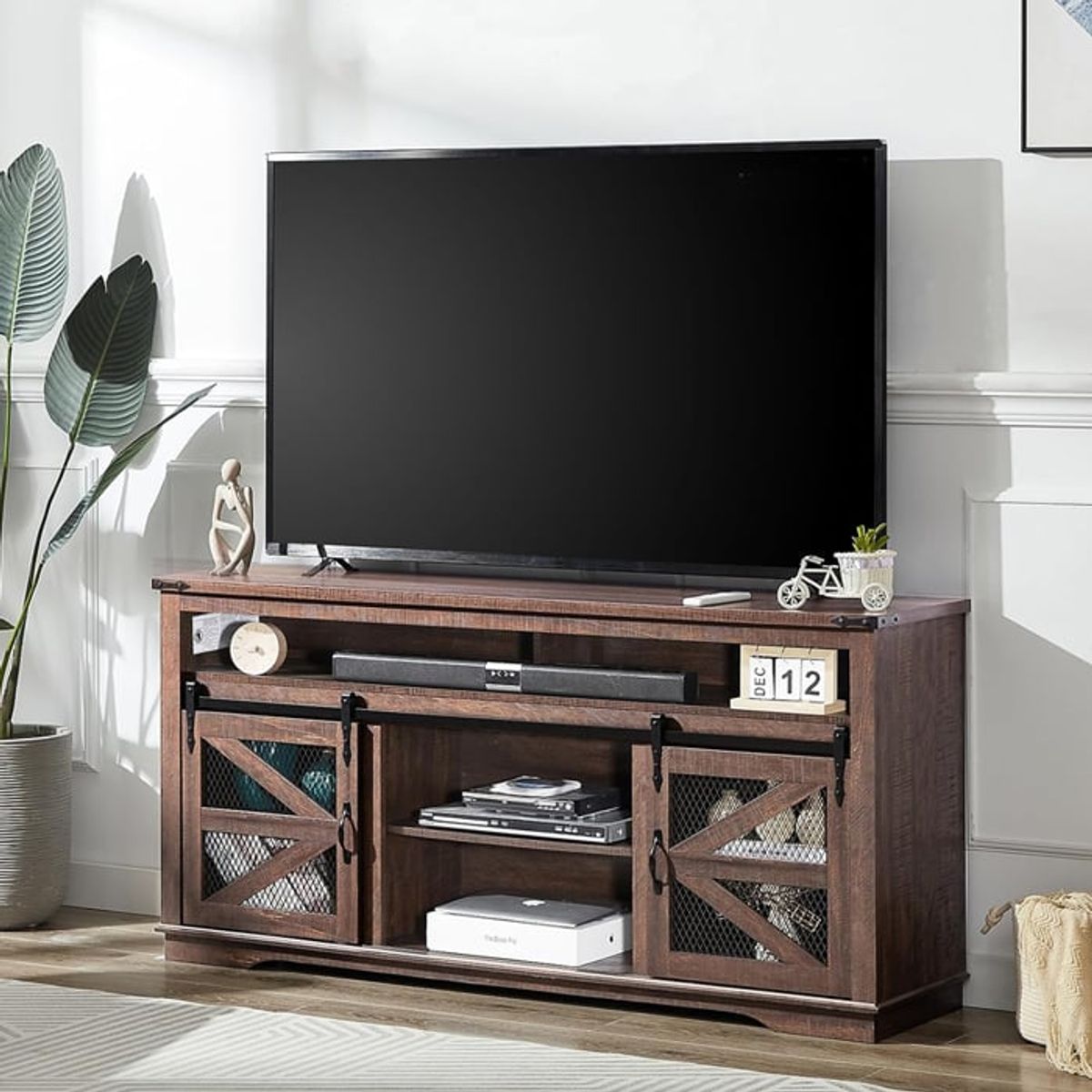 MSA MUEBLES SANTA ANA - RACK PARA TV 75 Con Corredera Brown