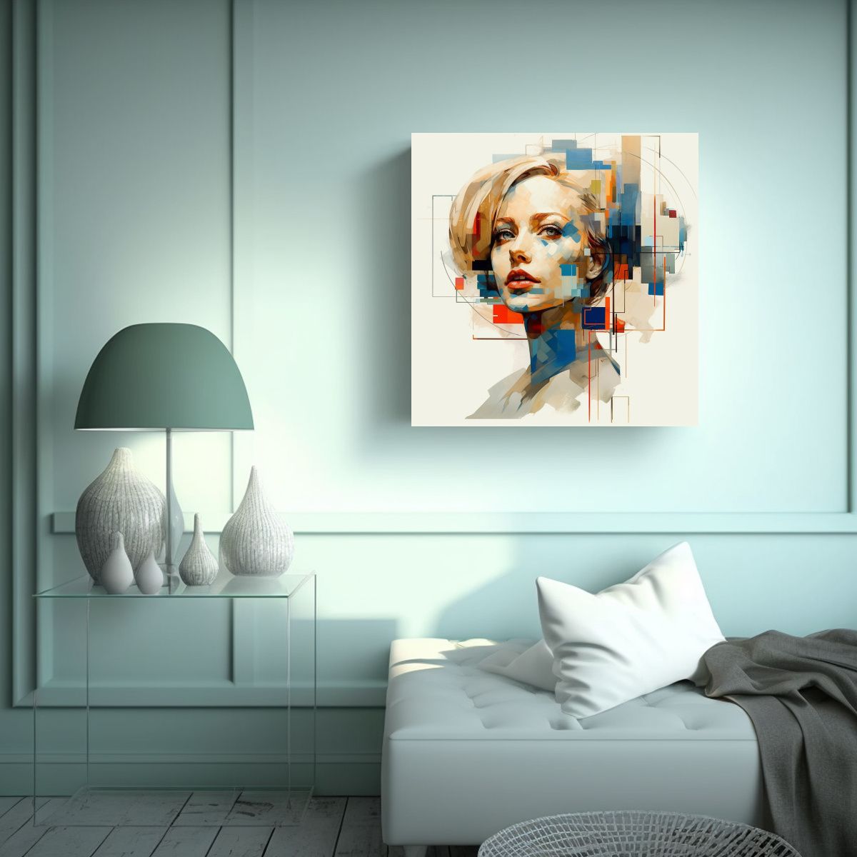 GENERICO - Pinturas Decorativas Deconstruccionismo De Canva 80x80 Cm