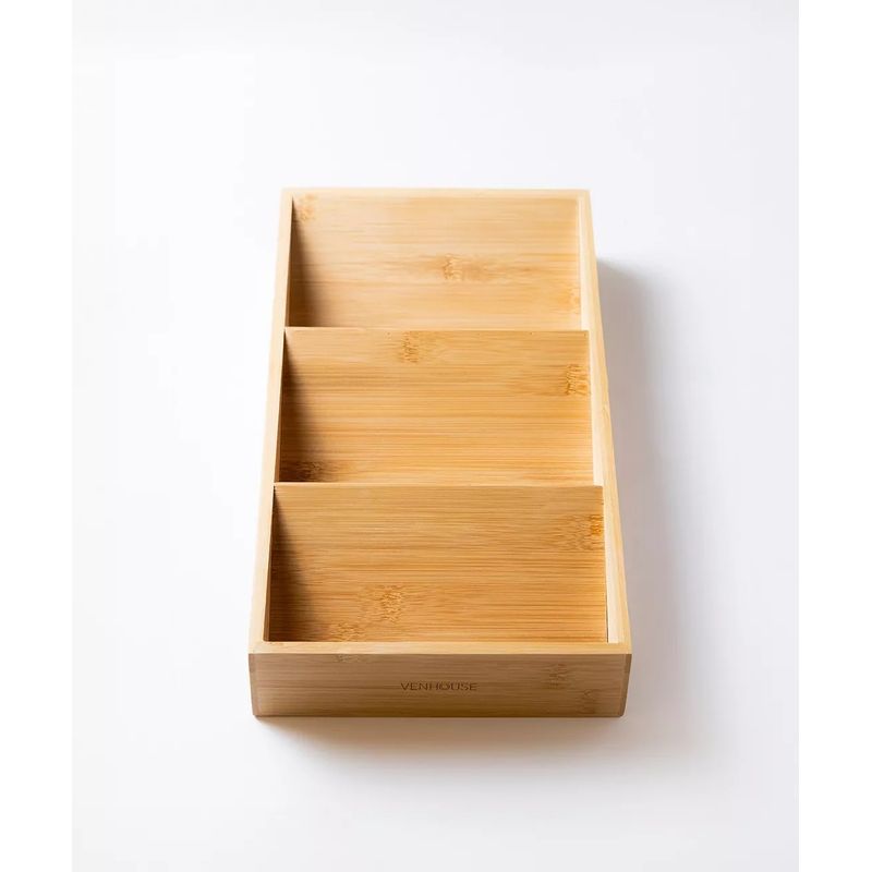 GENERICO - Set 6 Especieros Condimenteros Rack De Bambú Cocina Etiqueta Negra
