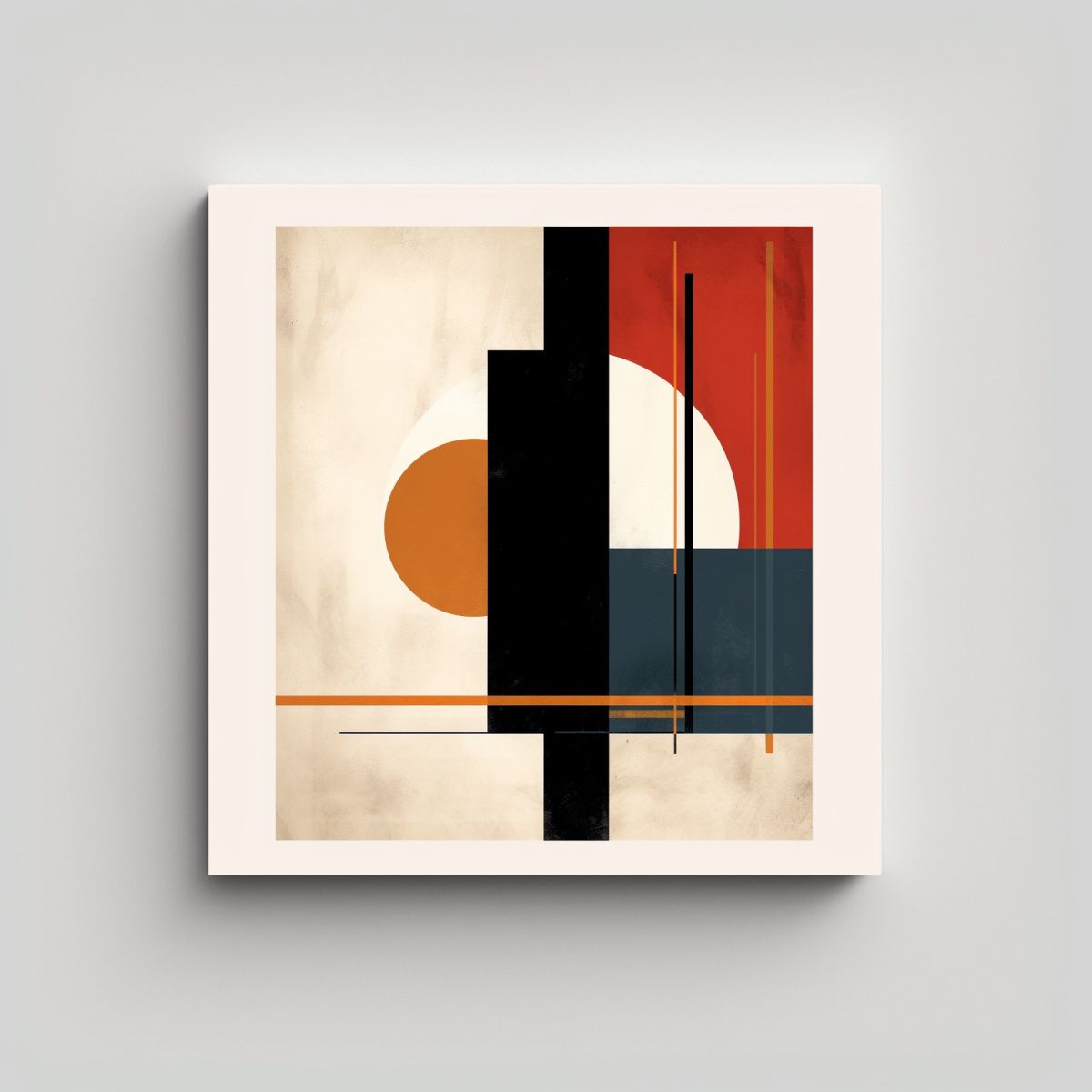 GENERICO - Arte Abstracto Minimalista Inspirado En Pinturas 90x90 Cm